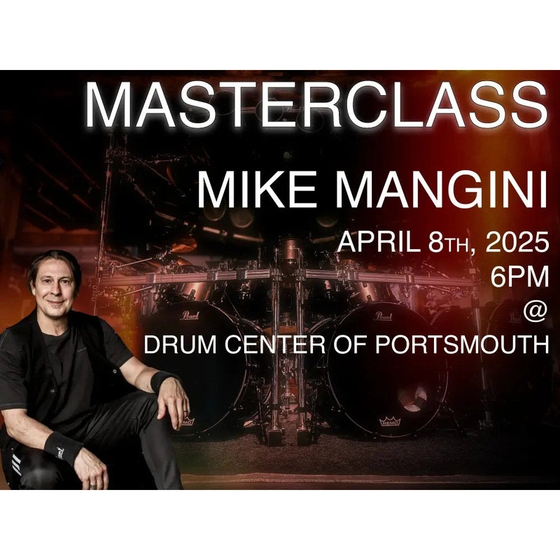 DCP Small Masterclass w/Mike Mangini  April 8th at 6pm