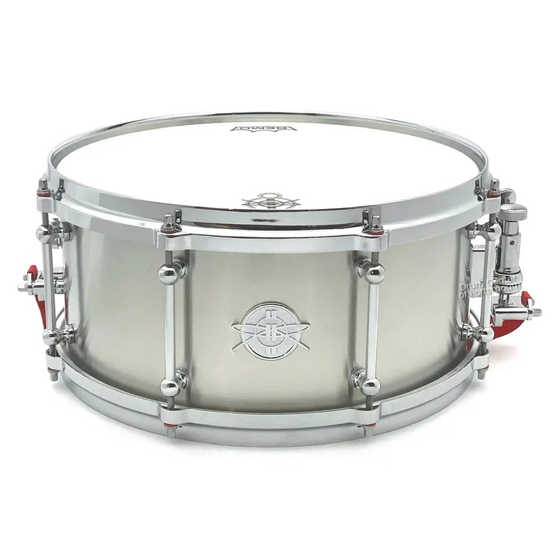 Dunnett Classic Stainless Steel Snare Drum 14x6.5 Brushed w/Die Cast Hoops