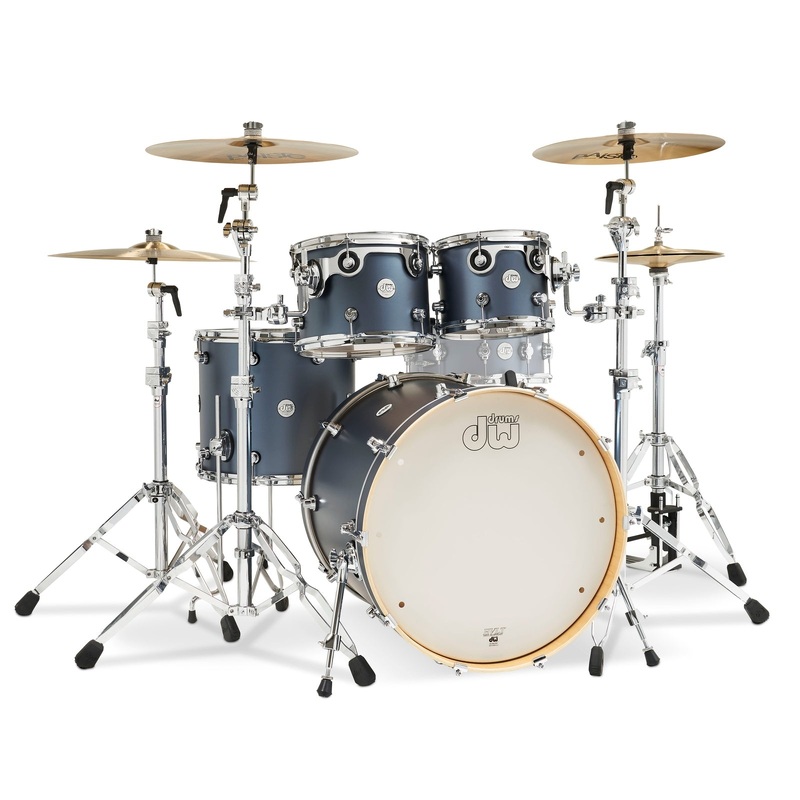 DW Design 4pc Drum Set Blue Slate
