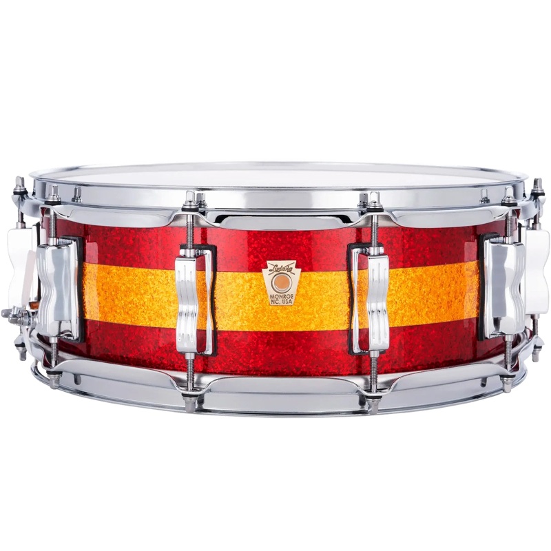 Ludwig Classic Maple Snare Drum 14x5 Red/Gold/Red Tri-Band
