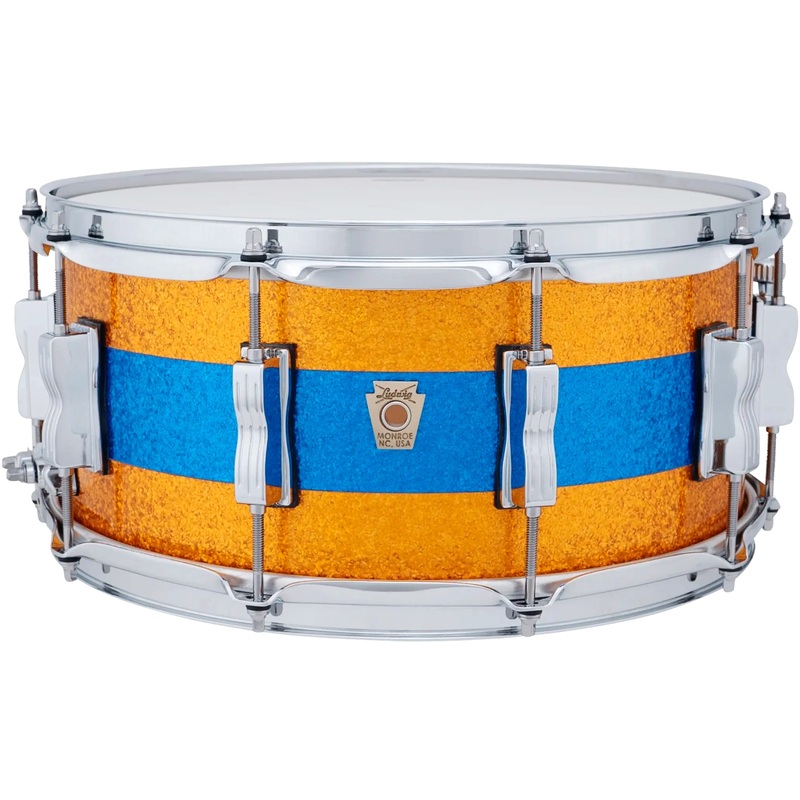 Ludwig Classic Maple Snare Drum 14x6.5 Gold/Blue/Gold Tri-Band