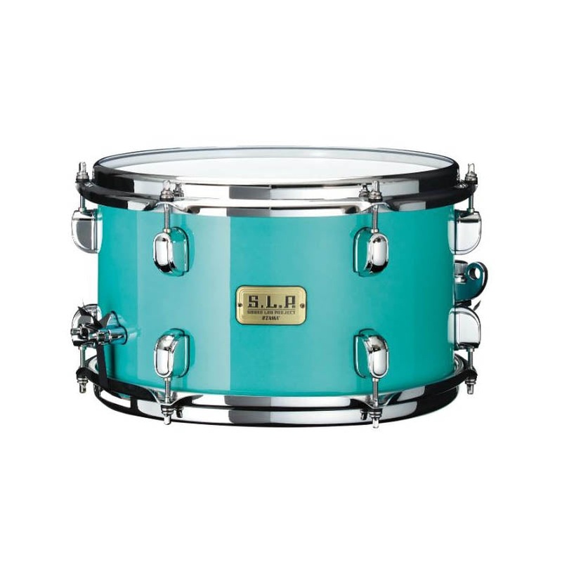 Tama SLP Mod Bubinga Snare Drum Philo Tsoungui Model 12x7 Electro Turquoise