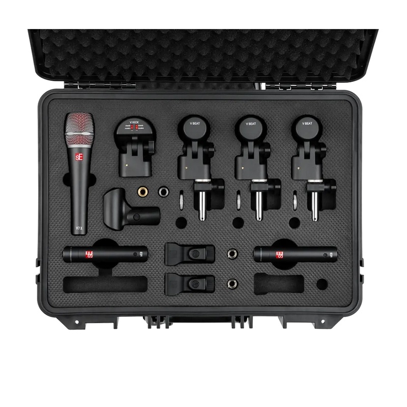 sE Electronics V PACK Arena 7pc Drum Microphone Pack w/Case