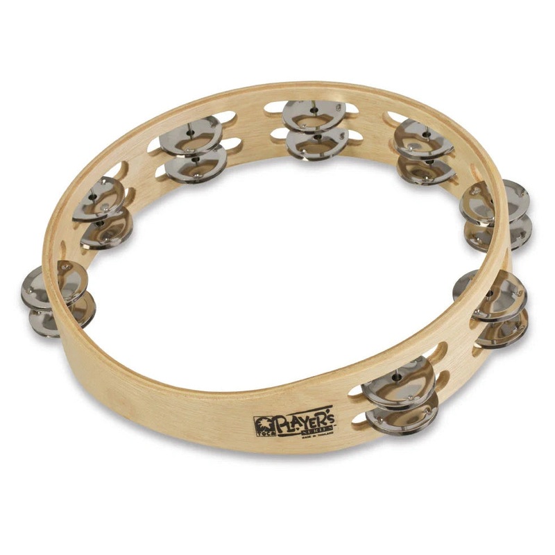 Toca Player's Wood Tambourine 10" Double Row