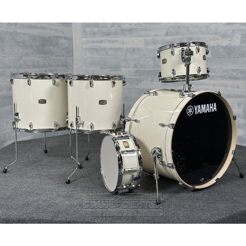Yamaha Stage Custom Birch 5pc Drum Set 24/14/16/18/14 Classic White