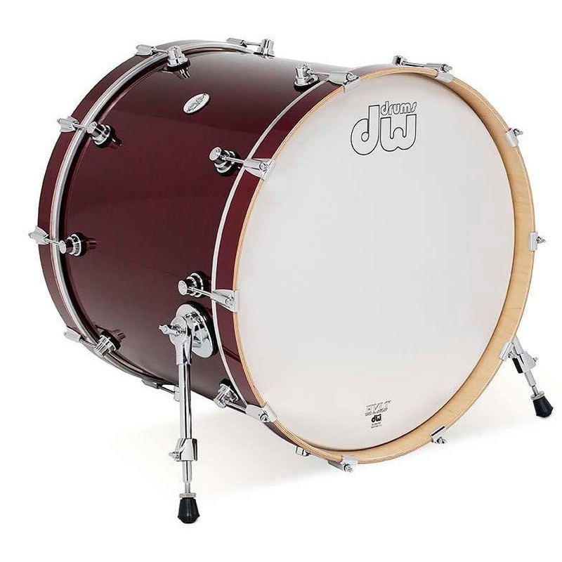 DW Design Bass Drum 22x18 Cherry Stain