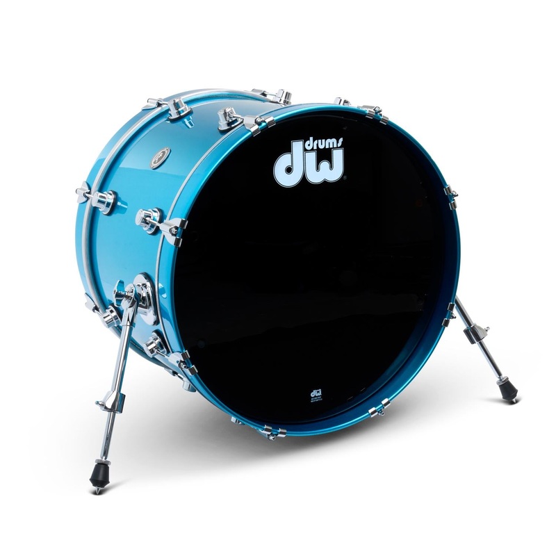 DW DWe Electronic/Acoustic Bass Drum 20x14 Laser Blue Metallic