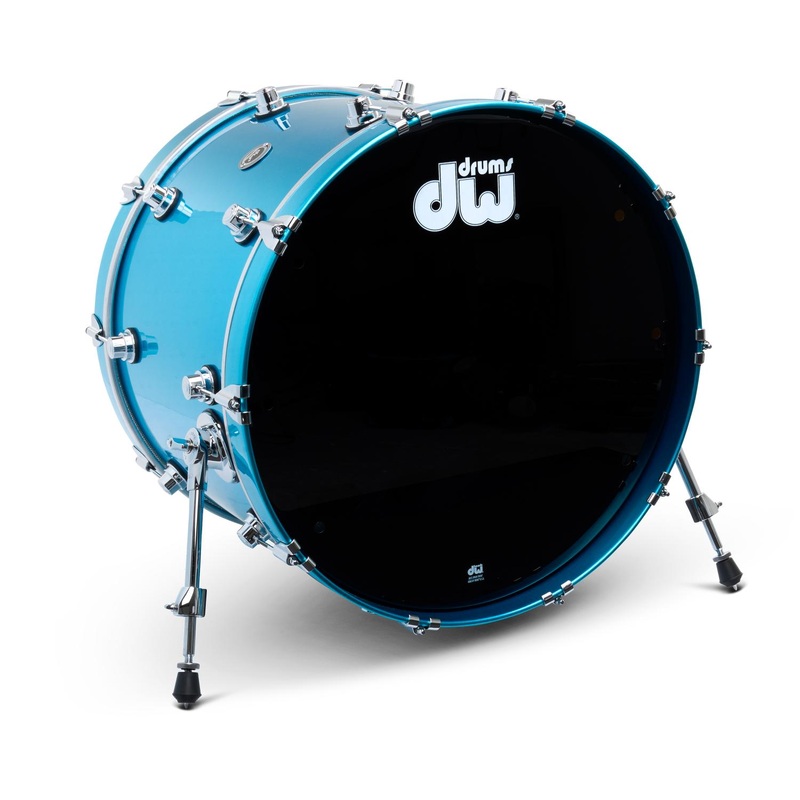 DW DWe Electronic/Acoustic Bass Drum 22x16 Laser Blue Metallic