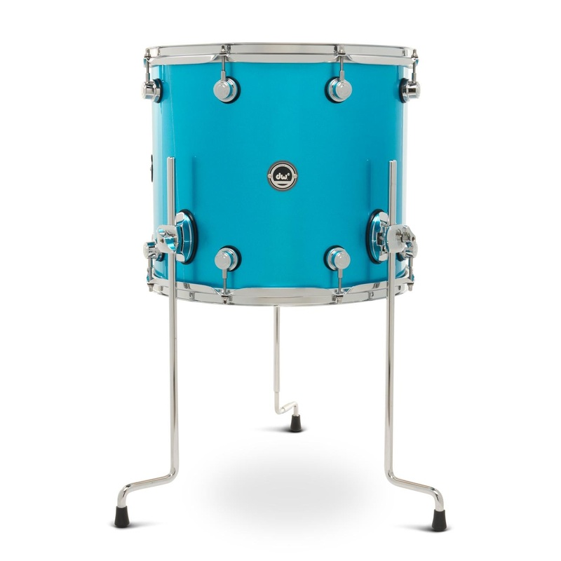 DW DWe Electronic/Acoustic Floor Tom 16x14 Laser Blue Metallic