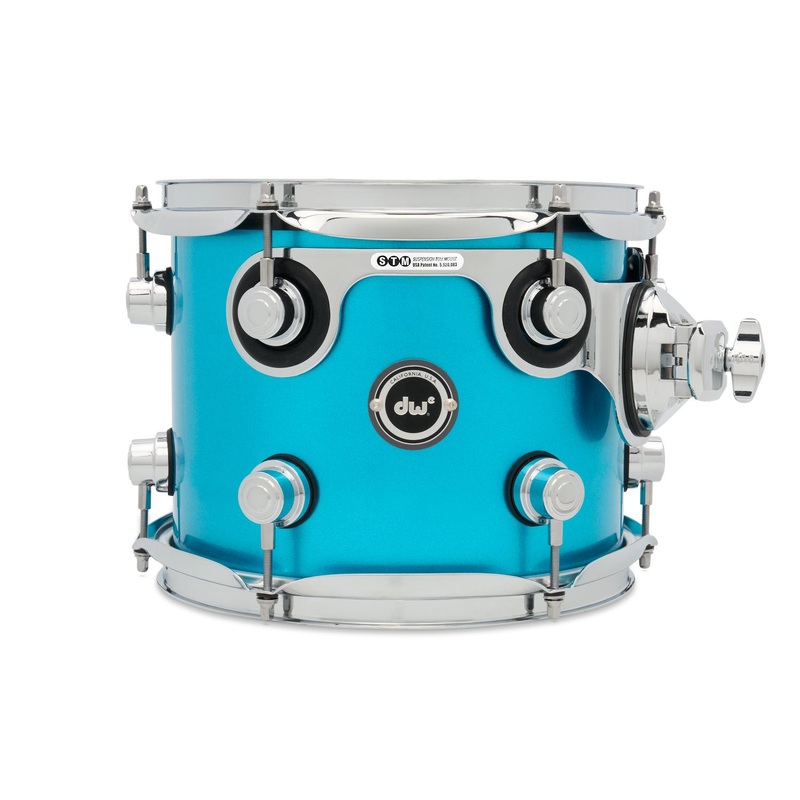 DW DWe Electronic/Acoustic Tom 10x8 Laser Blue Metallic