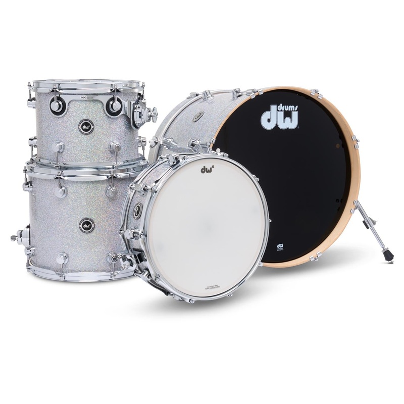 FREE BAG OFFER! DW DWe 4pc Electronic/Acoustic Drum Shell Pack Diamond Nebula