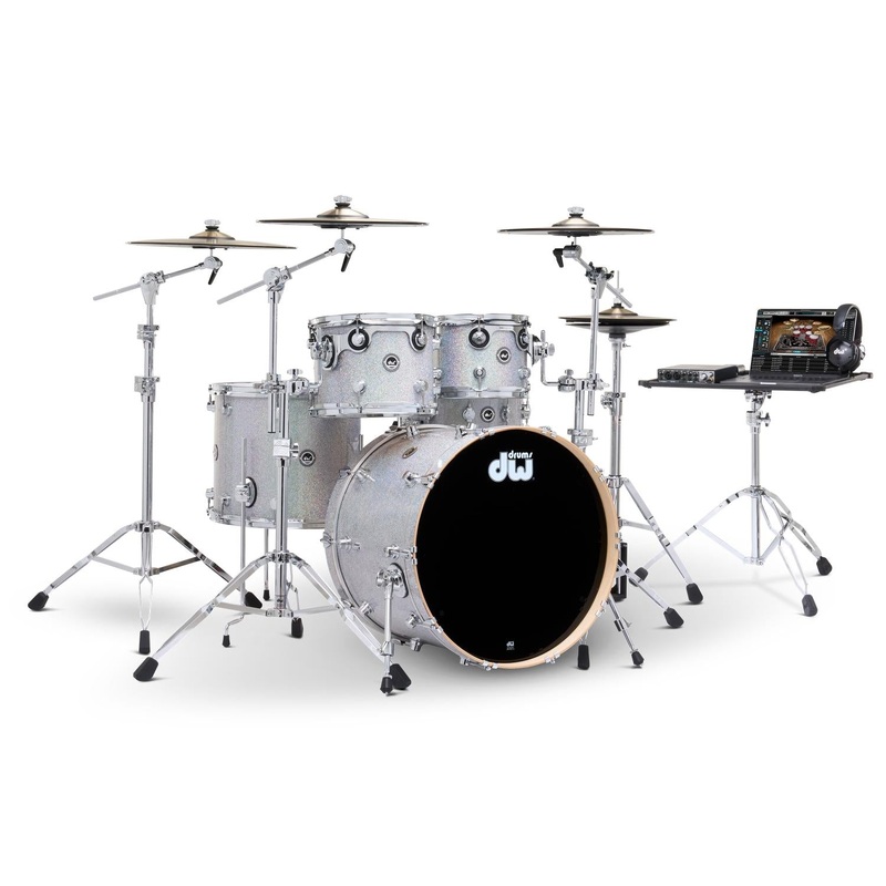 FREE BAG OFFER! DW DWe 5pc Complete Electronic/Acoustic Drum Set Diamond Nebula