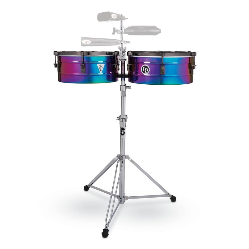 LP Tony Succar Signature Series Timbales - Rainbow Chrome / Black Nickel