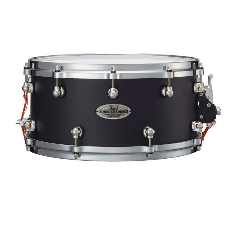 Pearl Dennis Chambers Maple Snare Drum 14x6.5 Matte Black