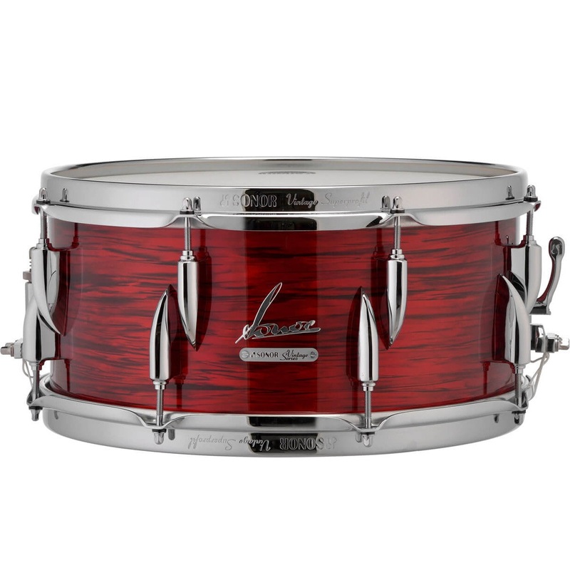 Sonor Vintage Snare Drum Vintage Red Oyster 14x6.5