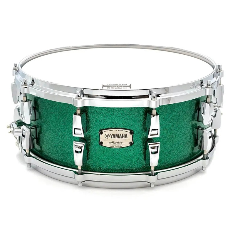 Yamaha Absolute Hybrid Snare Drum 14x6 Jade Green Sparkle