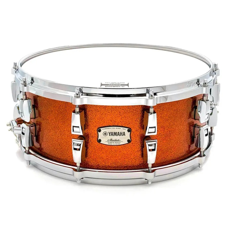 Yamaha Absolute Hybrid Snare Drum 14x6 Orange Sparkle