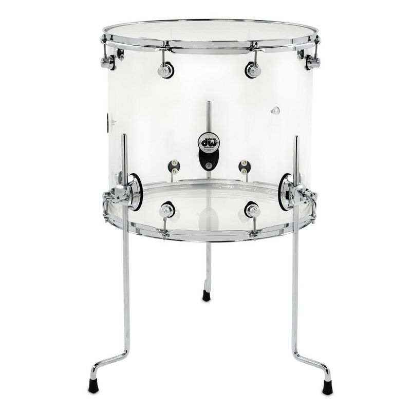 DW Design Floor Tom 18x16 Clear Acrylic