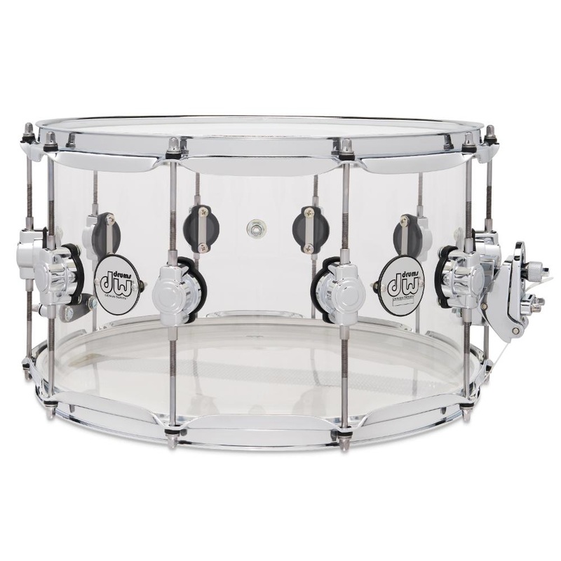 DW Design Snare Drum 14x8 Clear Acrylic