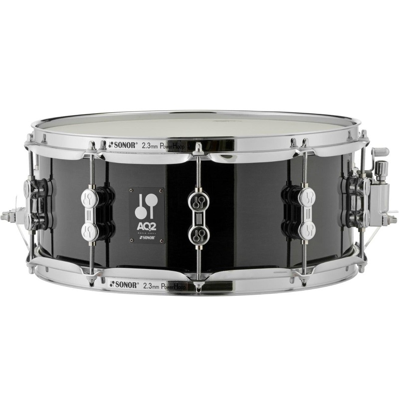Sonor AQ2 Maple Snare Drum 13x6 Transparent Black