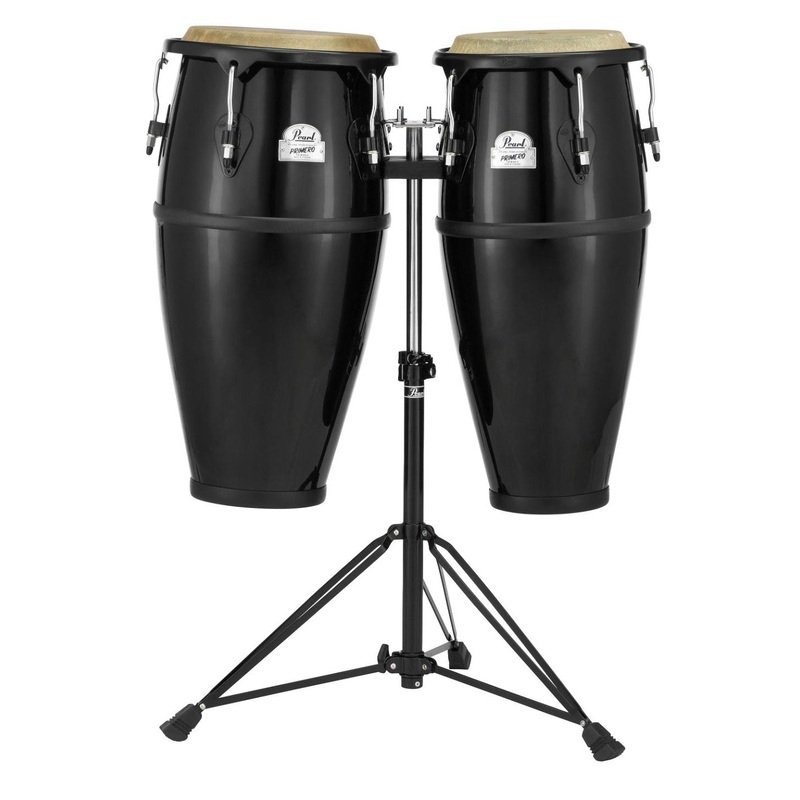 Pearl Primero 10/11 Conga Set Fiberglass with Twin Stands
