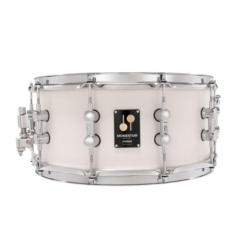 Sonor Momentum Beech Snare Drum 14x6.5 Satin Pure White