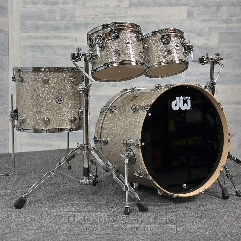 DW Collectors Maple VLT 333 4pc Drum Set Broken Glass