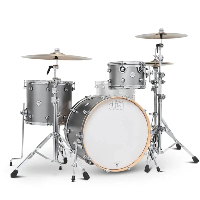 DW Limited Edition Design 3pc Drum Set 22/12/16 Titanium Satin