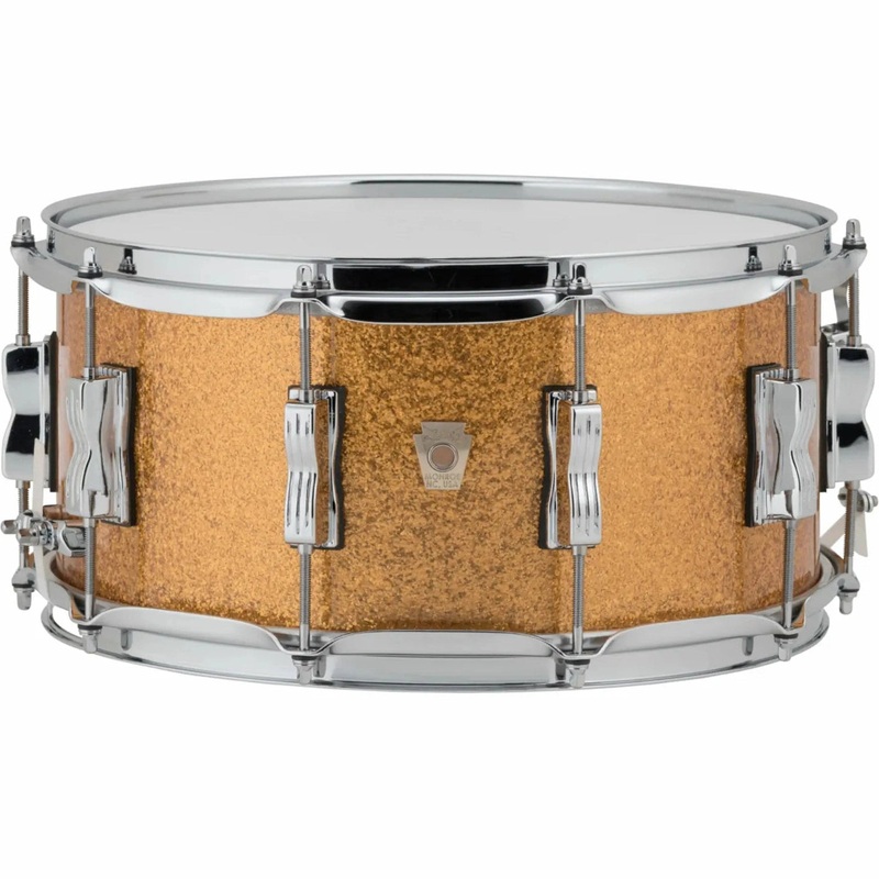 Ludwig Classic Maple Snare Drum 14x6.5 Gold Sparkle