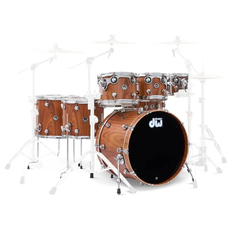 DW DWe 7pc Electronic/Acoustic Drum Shell Pack Santos Rosewood