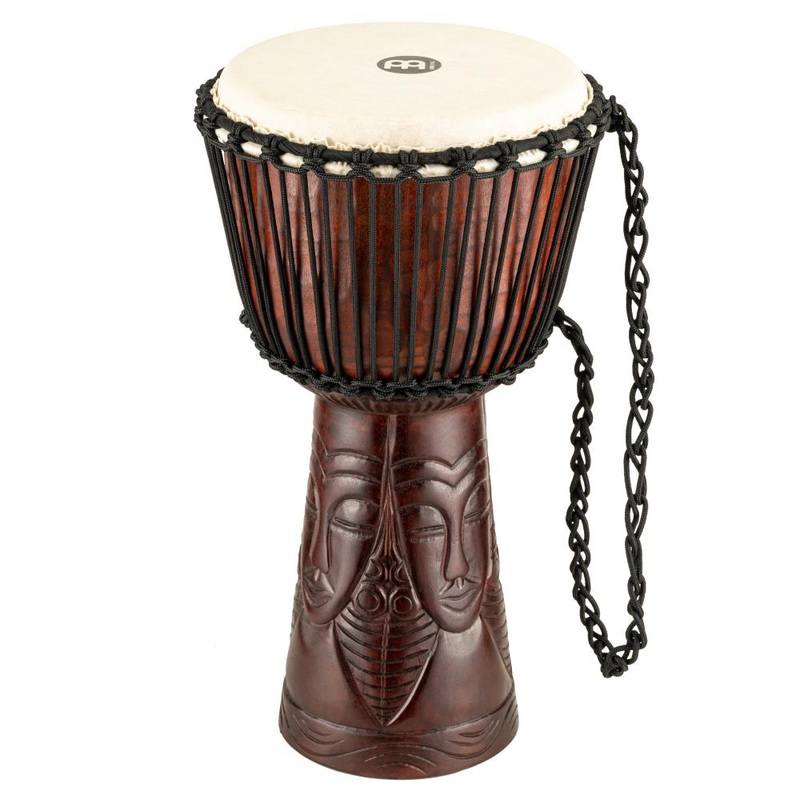 Meinl Professional African Style Djembes 10"  Medium African Queen Carving