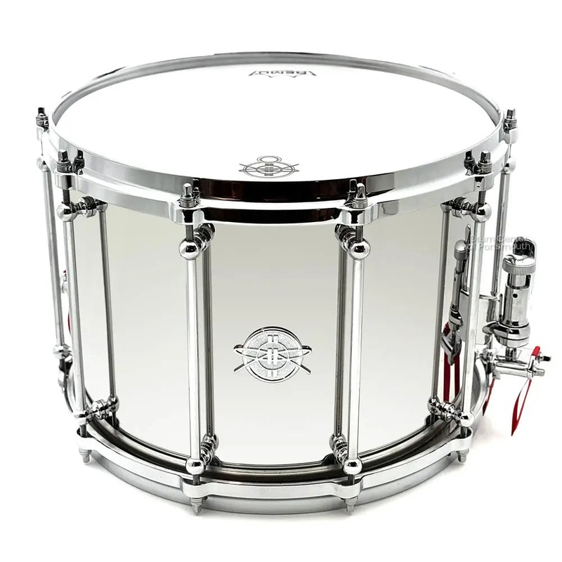 Dunnett Classic Stainless Steel Snare Drum 14x10 Polished w/Die Cast Hoops