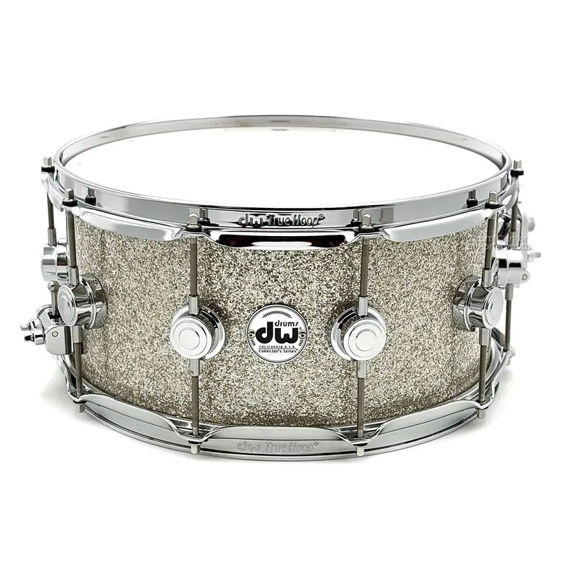 DW Collectors VLT 333 Maple Snare Drum 14x6.5 Broken Glass