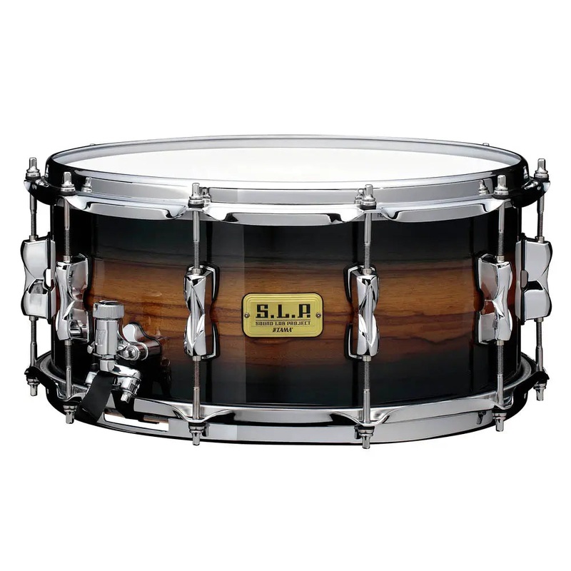 Tama SLP Bubinga/Maple Snare Drum 14x6.5 Midnight Zebrawood Burst