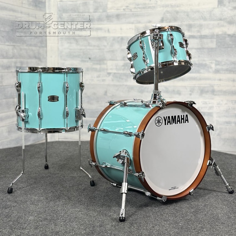 Yamaha Recording Custom 3pc Drum Set Surf Green 18/12/14