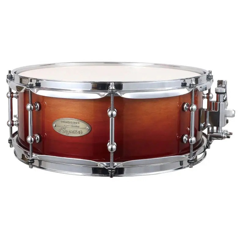 Canopus Session Superior Snare Drum 14x5.5 Russet Brown Fade