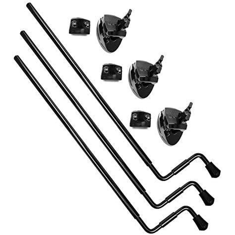 DW Black Nickel Floor Tom Legs w/TB12S - Set of 3