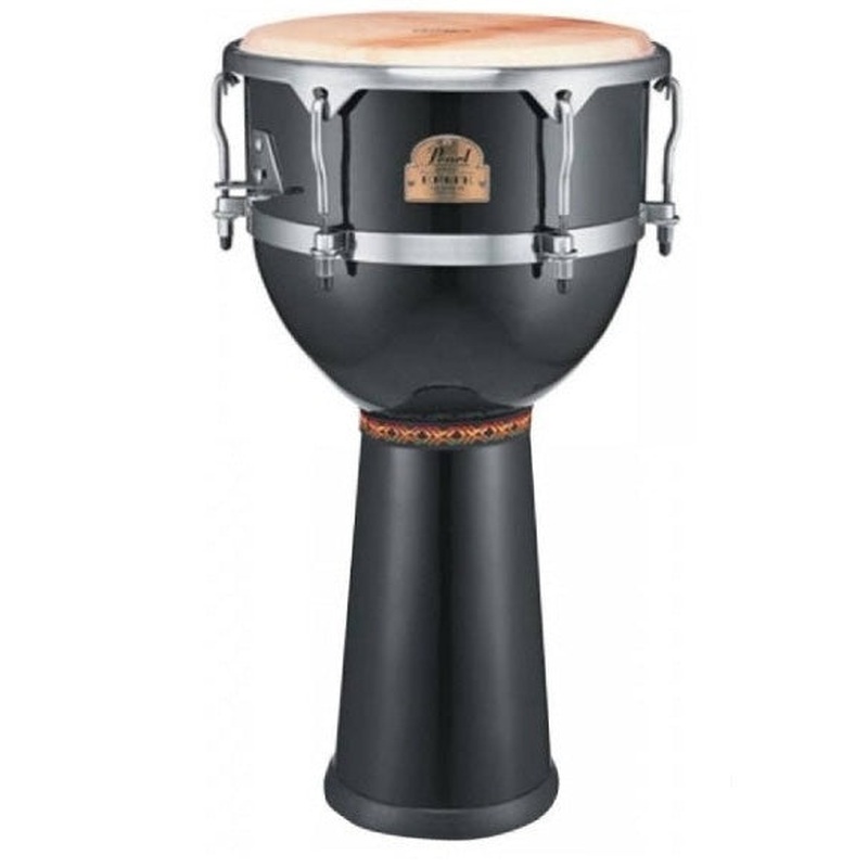 Pearl 9.5 Primero Fiberglass Djembe - Bistre Black