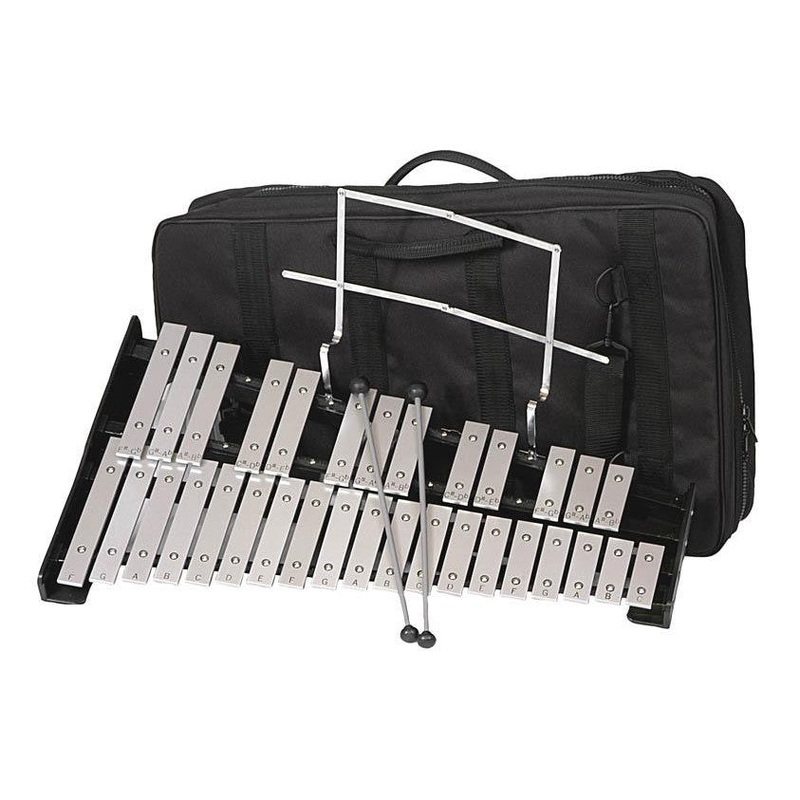 Percussion Plus 32-Note School Student Bell Kit Xylophone Set w/bag