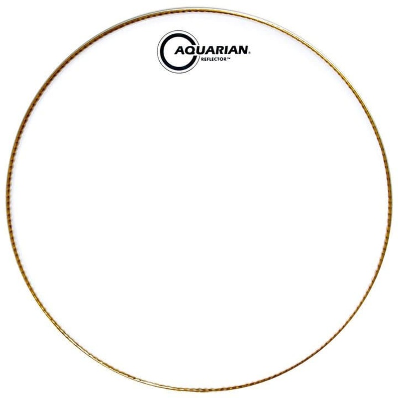 Aquarian Ice White Reflector Bass Drum Head Superkick
