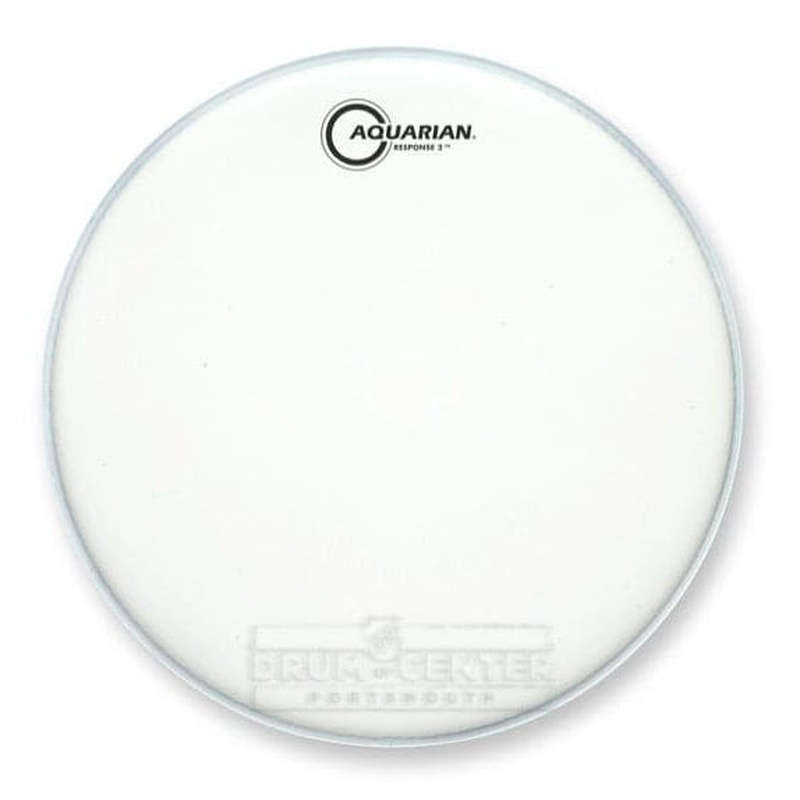 Aquarian Response 2 White Texture Coated Bass Drum Head