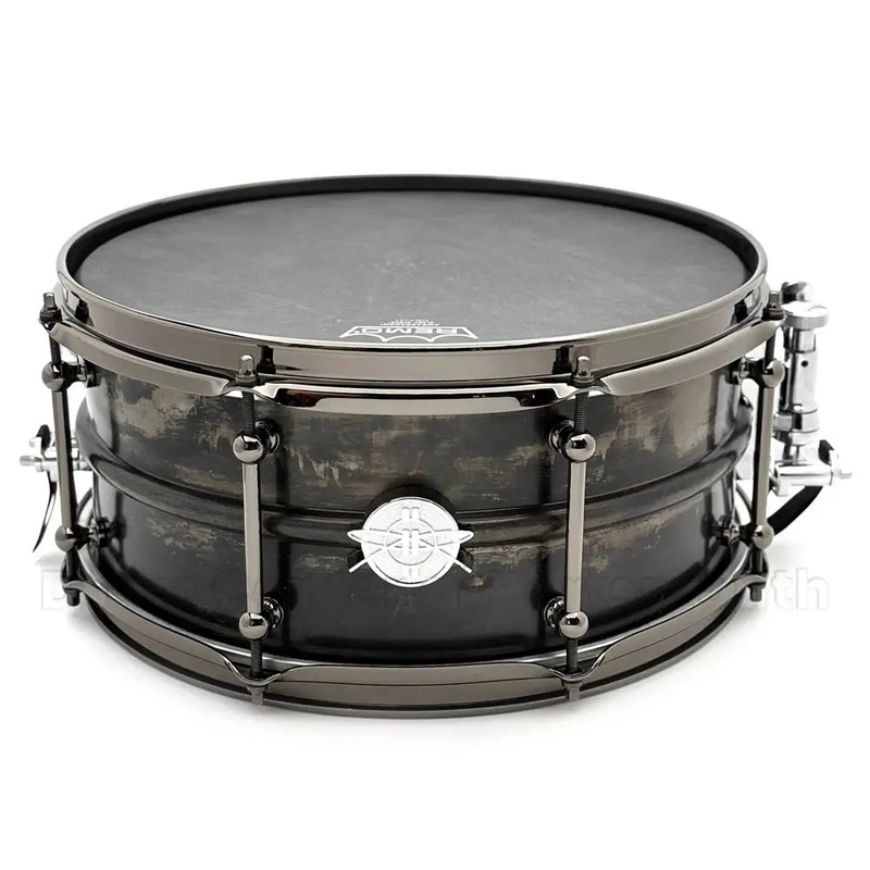 Dunnett Classic 2N High Carbon Steel Snare Drum 14x6.5 Black Patina w/Black Hw