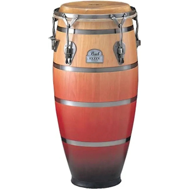 Pearl 11.75 Elite Traditional Oak Conga - Crimson Sunrise