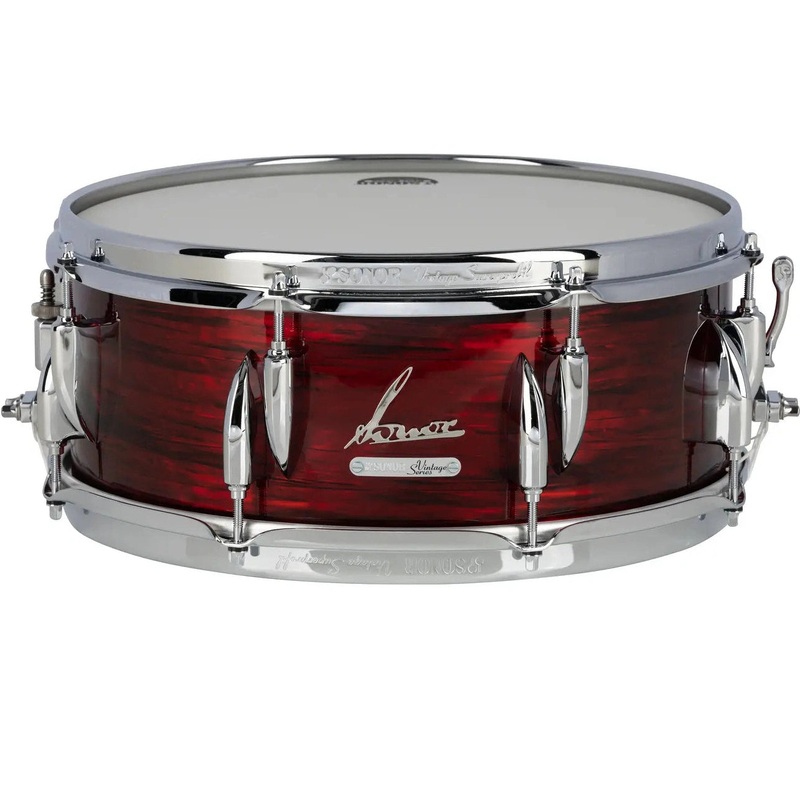 Sonor Vintage Snare Drum Vintage Red Oyster 14x5.75