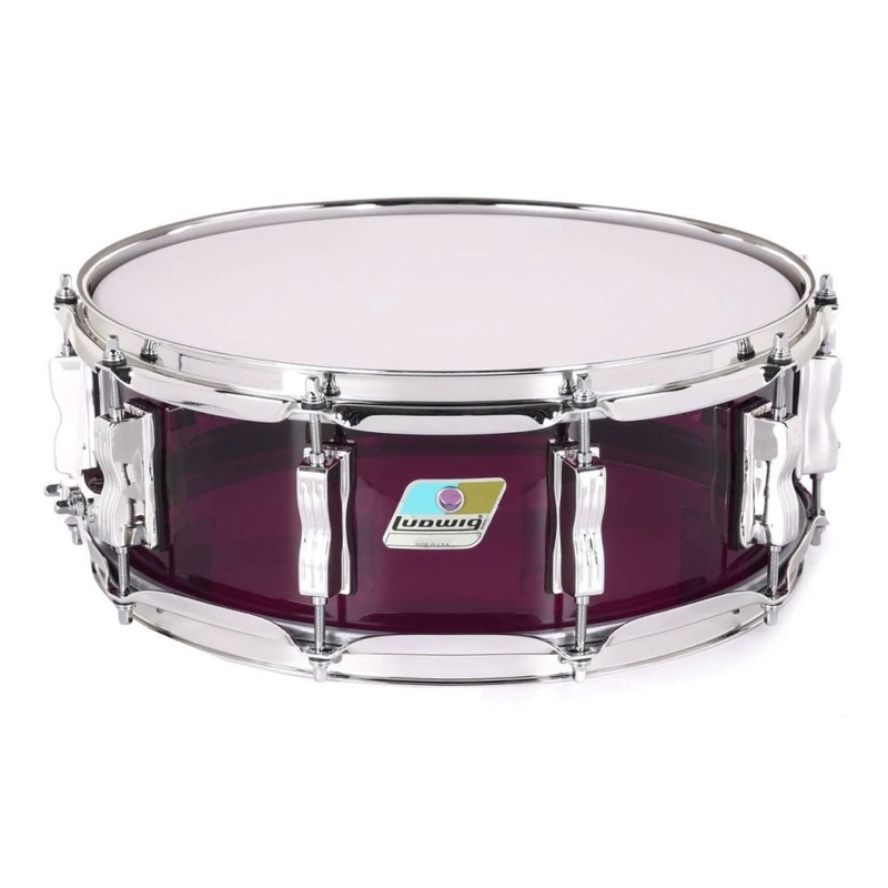Ludwig Vistalite Snare Drum w/P88 Strainer 14x5 Purple