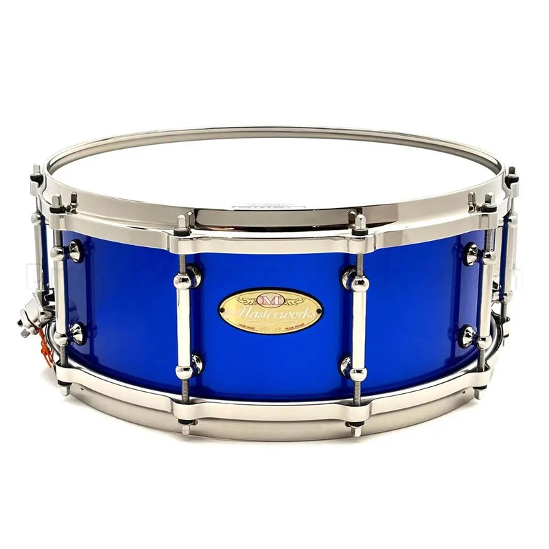 Pearl Masterworks Maple/Gum Snare Drum 14x5.5 Kobalt Blue Metallic w/Nickel Hw