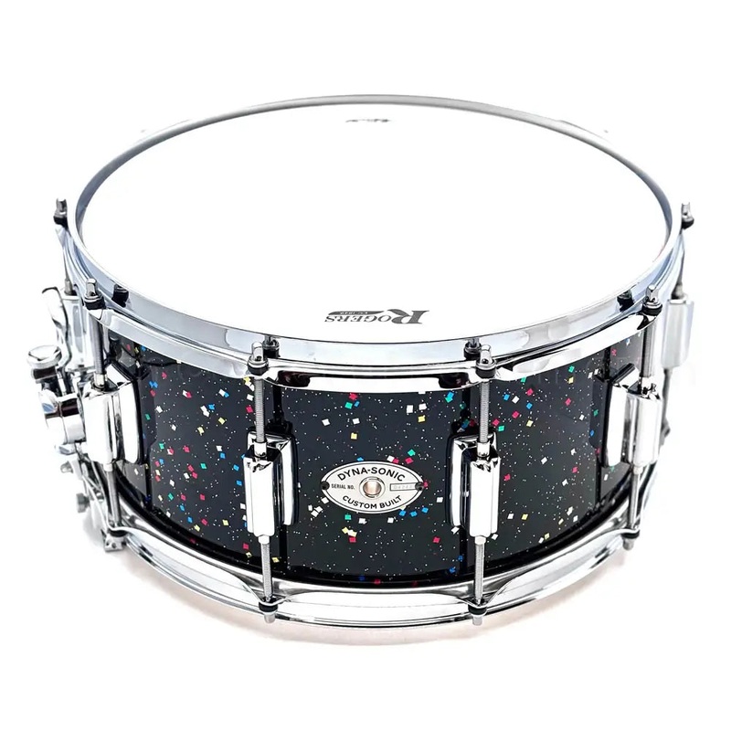 Rogers Dyna-Sonic Snare Drum 14x6.5 Mardi Gras