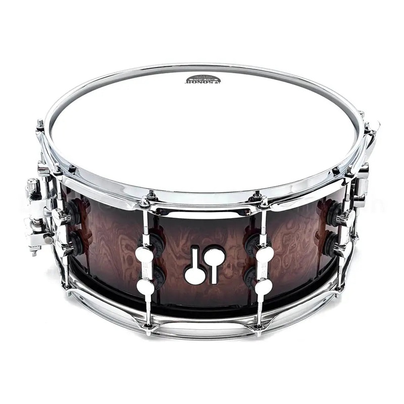 Sonor SQ2 Medium Beech Snare Drum 14x6.5 Walnut Brown Burst Gloss