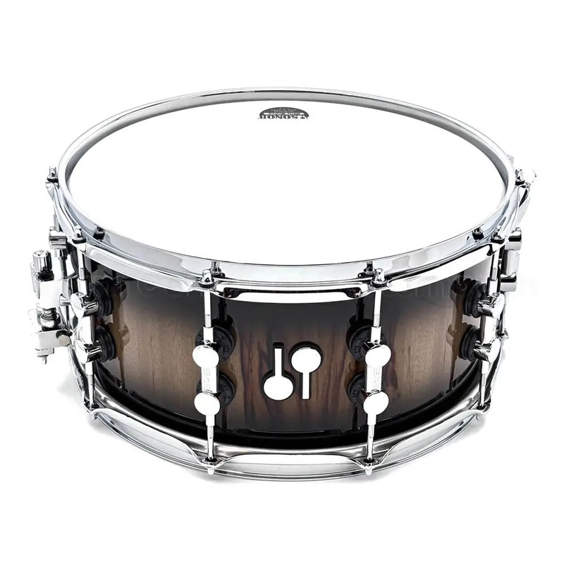 Sonor SQ2 Vintage Maple Snare Drum 14x6.5 Black Burst over African Marble