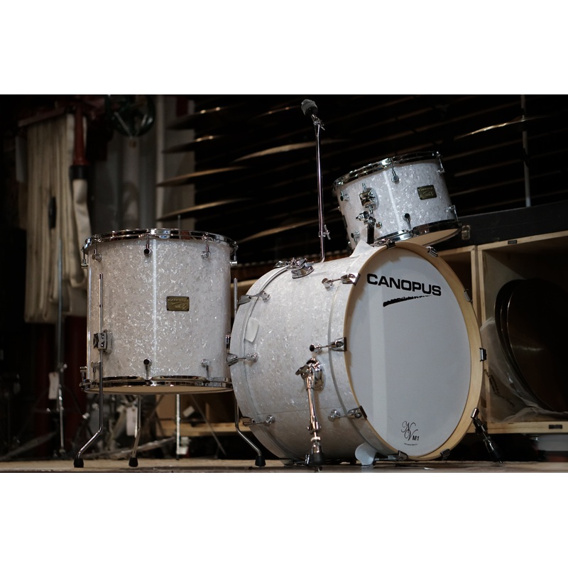 Canopus 13/16/22" Neo Vintage NV60-M1 Drum Set - White Marine Pearl
